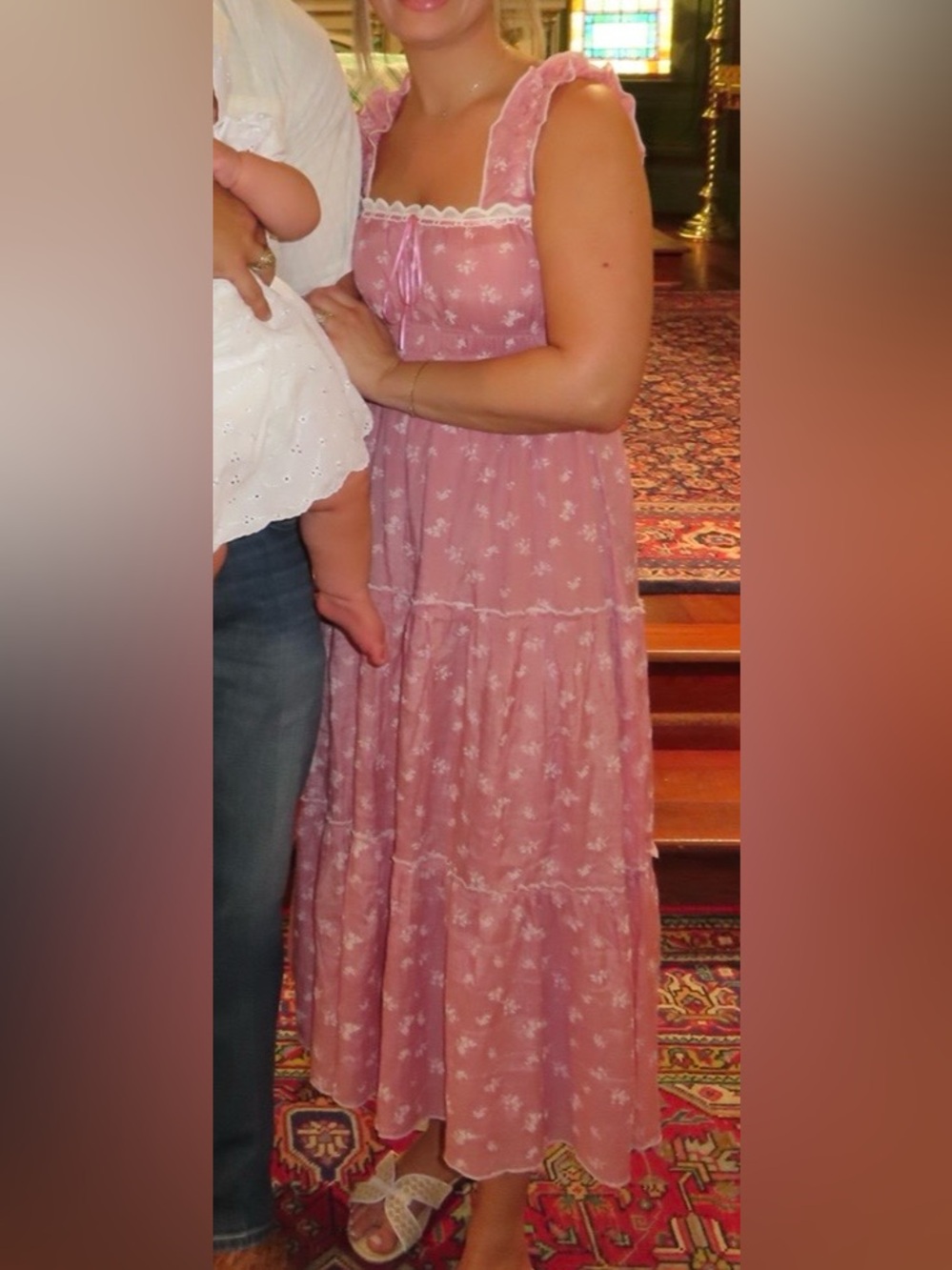 Trixxi Los Angeles Pink Floral Maxi Dress